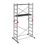 Echafaudage pliable 4 en 1 multifonction 1,8m/3,8m en aluminium Hailo Combi First