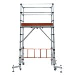 ELEVATE Echafaudage en aluminium hauteur de travail 3 m 10 marches – Image 2