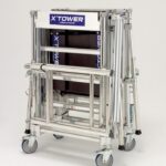 Échafaudage télescopique TUBESCA X'Tower - Hauteur 4m, avec plancher - 22405520