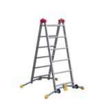 Echafaudage roulant pliable 4 en 1 multifonction 2,4m/4,4m en aluminium Hailo CombiLot 5 – Image 3
