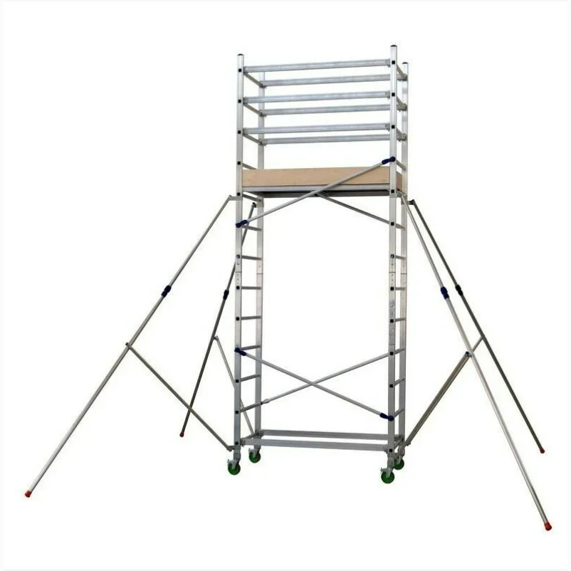 supremalu4m1 Échafaudage roulant aluminium SUPREMALU – Hauteur de travail 4,80 m – Image 1