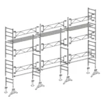 Échafaudage maçon Altrad 49 - 70 m²