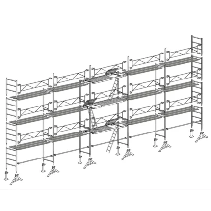 Échafaudage maçon Altrad 49 - 128 m²